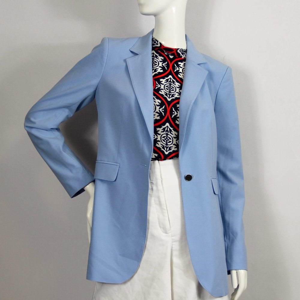 Calvin Klein Powder Blue Single-Breasted Blazer